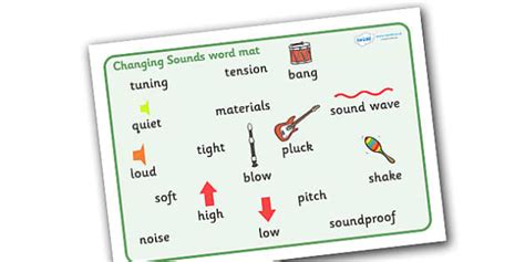 Changing Sounds Word Mat