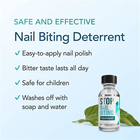 Stop Nail Biting Treatment - Bitter Nail Polish for Kids & Adults (0.5 fl oz) | Buy Now with ...