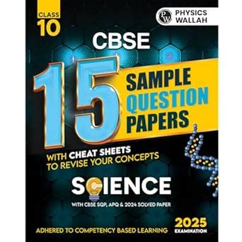 PW CBSE 15 Sample Question Papers Class 10 Science for 2024 exam | PYQ ...