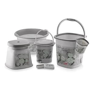 Nabhya Blossom 6Pc Luxurious Bathroom Accessory Set for Home, Kitchen ...
