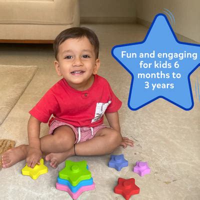 Skillmatics Starry Stacker Silicone Stacking Toy | 6M-3Yr, Early ...