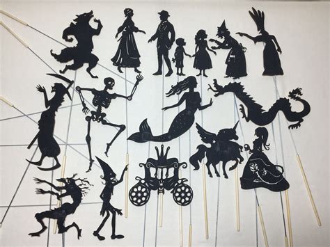 Puppets for shadow theater, puppets, theater. Gift. | Shadow puppets ...
