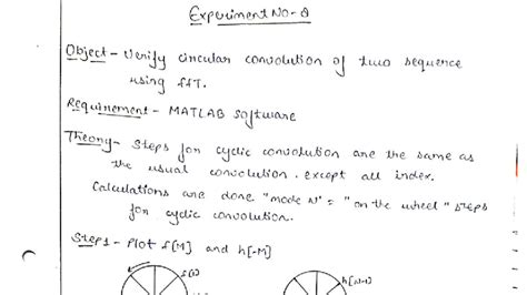 DSP Exp 8: Circular Convolution Verification Using FFT in MATLAB - Studocu