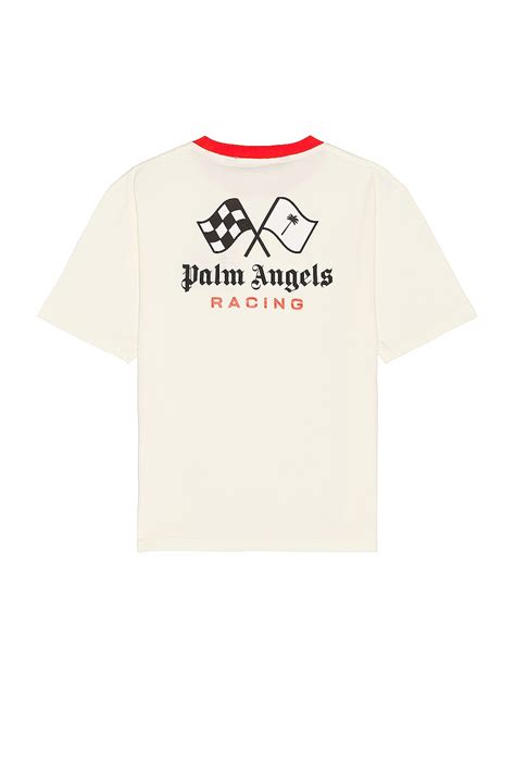 Palm Angels x Formula 1 Racing Monogram Tee in White, Black, & Red ...