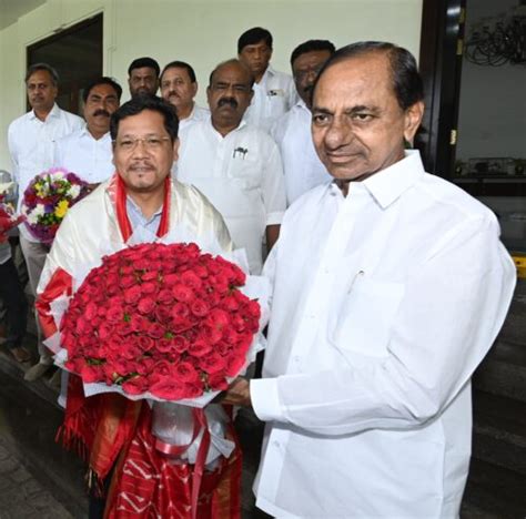 Meghalaya CM Conrad Sangma calls on CM KCR | Excel India Online ...