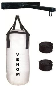 VENOM 24 Inch Long, CANVAS Material, Filled Punching Bag along with ...