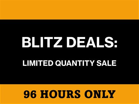 Stark - DROP EVERYTHING: Blitz Deals Are Happening Now At Stark Street ...