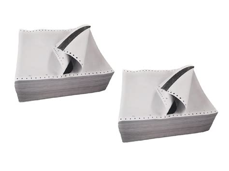 Dot Matrix Printer Computer Paper 8x12, 2 Part With Carbon Sheet 1000 ...