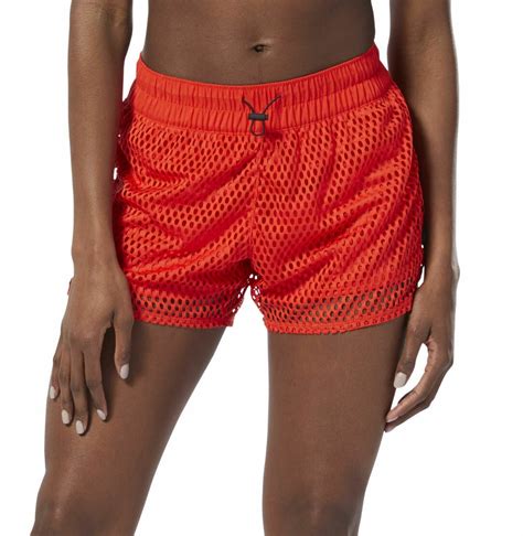 Reebok Women's Mesh Gym Shorts Speedwick WOR Meet You There Training ...