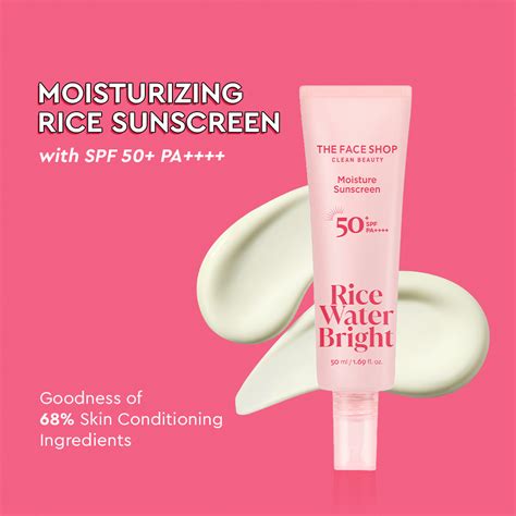 Rice Water Bright Moisture Sunscreen SPF50+ PA++++, brightens and ...