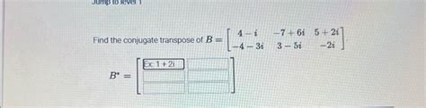 Image result for Conjugate Transpose Examples