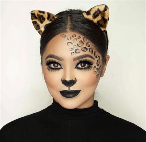 leopard print makeup look