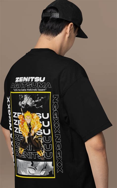 Zenitsu Agatsuma Oversized Anime T-Shirt – Wear N Vibe