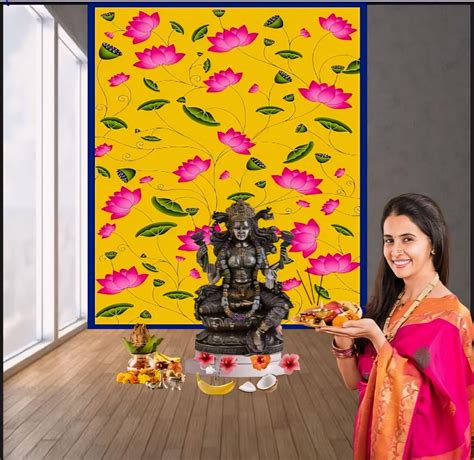 Wedding Backdrop Decoration Cloth Yellow Traditional Cloth House Hold ...