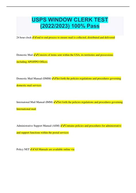 Image result for USPS Window Clerk Practice Test