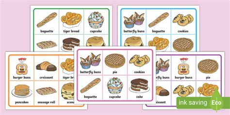 Bakery Bingo (teacher made) - Twinkl