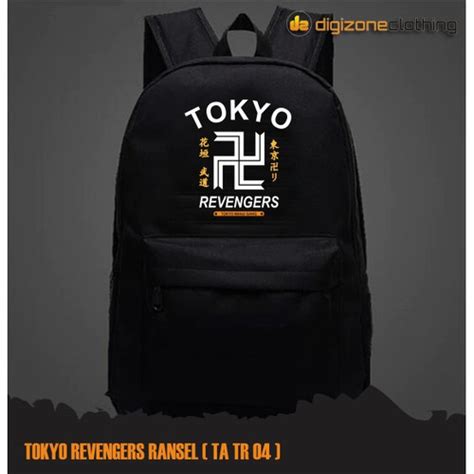 Jual Tas Punggung Ransel Hitam Anime Tokyo Revengers Touman TA TR 04 ...
