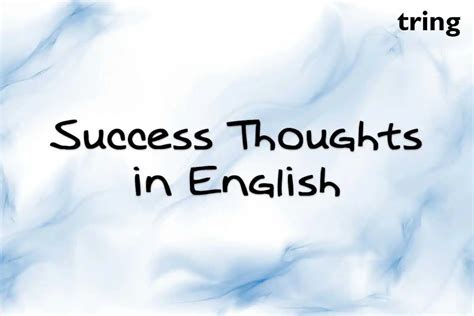 Success Thoughts in English from Tring India