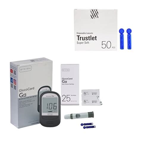 ARKRAY GlucoCard G+ Diabetes Kit with 25 Strips + Free 50 Lancets