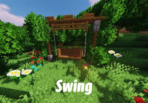 Minecraft Swinging Bench Design
