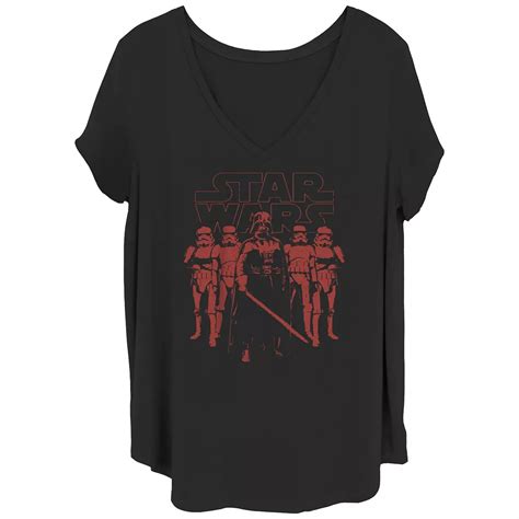 Juniors' Plus Size Star Wars Darth Vader Guard V-Neck Graphic Tee