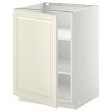 METOD base cabinet with shelves, white/Bodbyn off-white, 60x60x80 cm ...