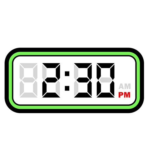 Digital Clock Time at 2.30 PM, Digital Clock 12 Hour Format 45477420 PNG