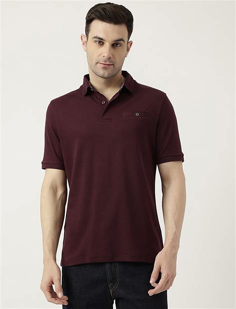 Buy Pure Cotton Polo Neck Solid T-Shirt at Marks & Spencer