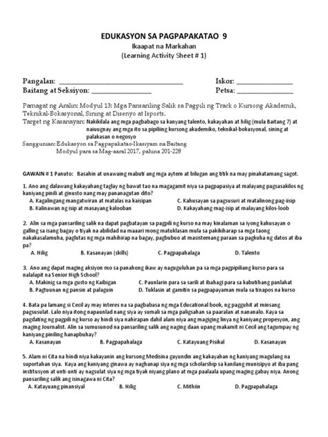 Image result for ESP 9 Fourth Quarter Module