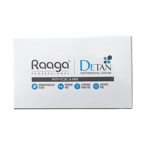 Raaga Professional De-Tan Pack | Tan Removal Cream with Kojic and Milk ...
