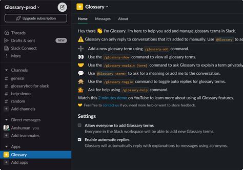 Add Acronyms in Slack | Glossary: Acronym bot for Slack