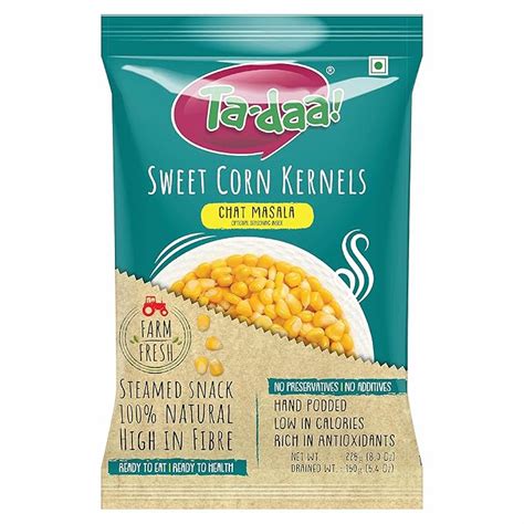TADAA Sweet Corn Kernels Chat Masala - 225g | Nourishing Vegetarian ...
