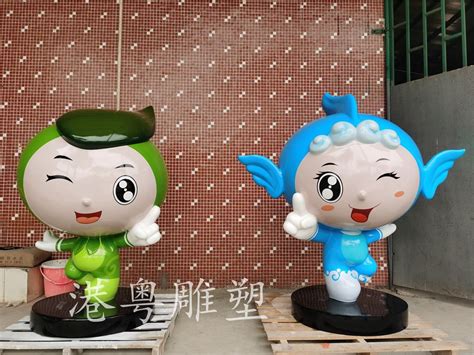 广州商场定制玻璃钢卡通机器人公仔雕塑装扮商场美陈-方圳雕塑厂