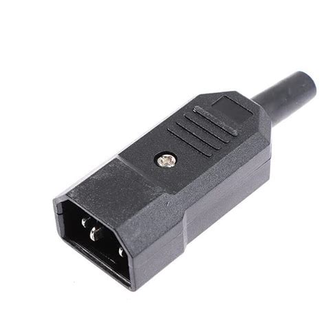 SP Electron IEC320 C14 Male Inline Adapter Plug Power Socket Connectors ...