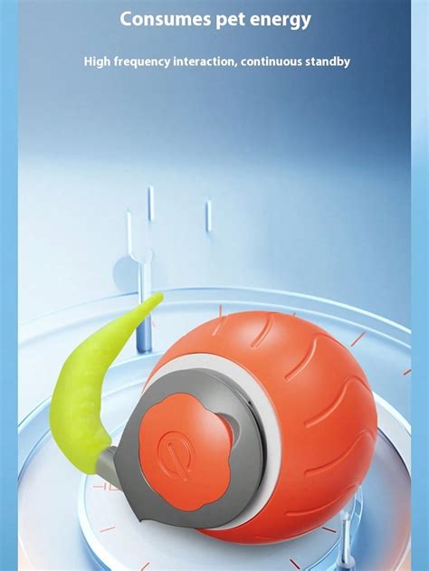 Interactive Smart Cats Toy - Striped Silicone Rolling Ball With Feather ...