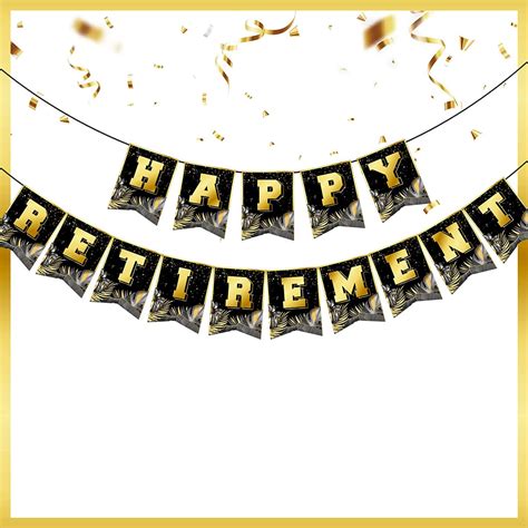 Buy Happy Retirement Banner Retirement Party Decorations Retirement ...