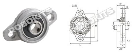Astro KFL08 8mm Inner diameter High Quality Zinc Alloy Pillow Block ...