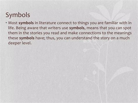 Symbolism -examples of symbols and symbols used in literature | PPTX