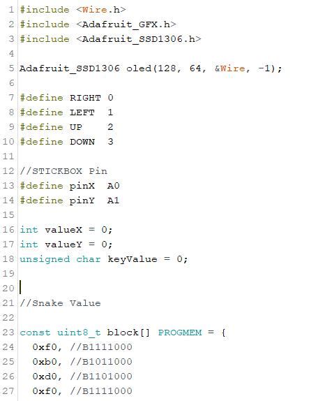 Image result for Code Snake Arduino Programme