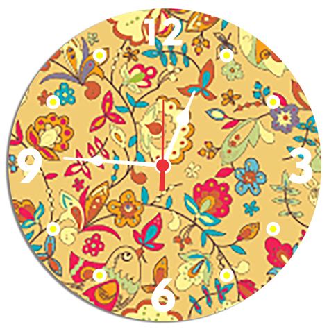 Buy Morden Karidar Round Wall Clock for Living Room, MDF Wood Quartz ...