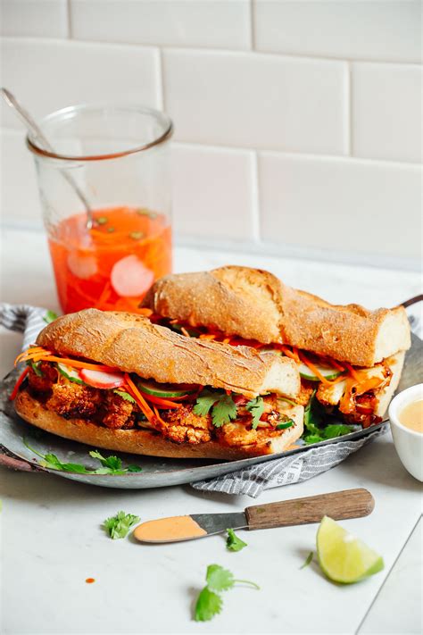 Cauliflower Vegan Banh Mi Sandwich | Minimalist Baker Recipes