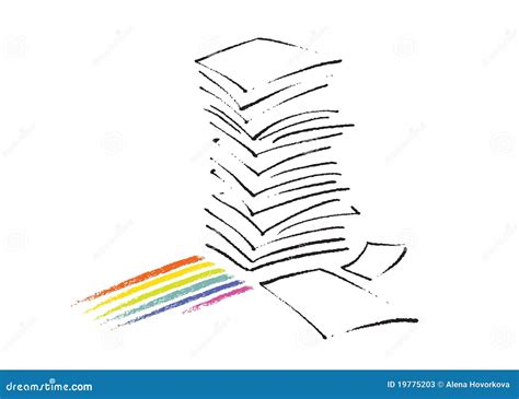 Image result for Paper Stack Drawing