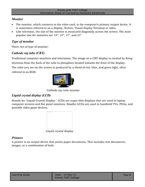 Image result for Computer Hardware Peripherals List