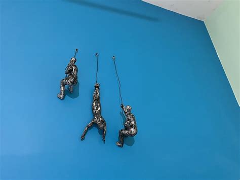 Rock Climbing Men Sculpture Wall Hanging (Set of 3) – The Artment