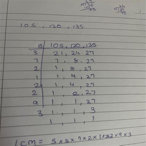 find lcm of 105,120,135 - Brainly.in