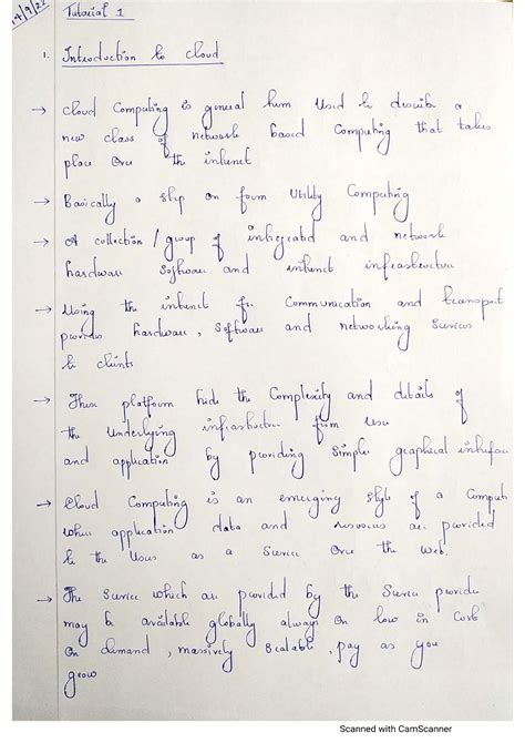 Tutorial 2 - Elective 3- Cloud Computing - Studocu