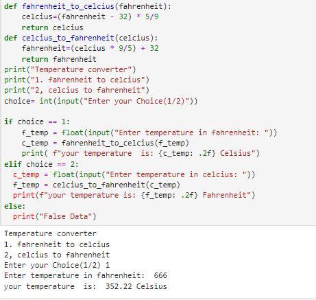 Image result for Temperture Convert Python Two Parameters