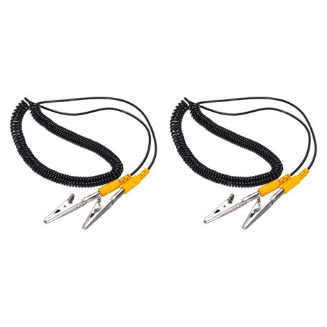 MECCANIXITY ESD Grounding Cable Cord with Alligator Clip, 3.0m/118 ...