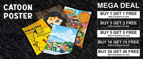 Buy Cartoon Posters Online in India | Kids & Animated Wall Posters ...
