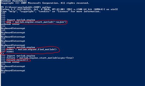 Install MATLAB Engine API for Python 的图像结果